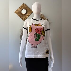 Dolce & Gabbana - White “Money Pig” T-shirt